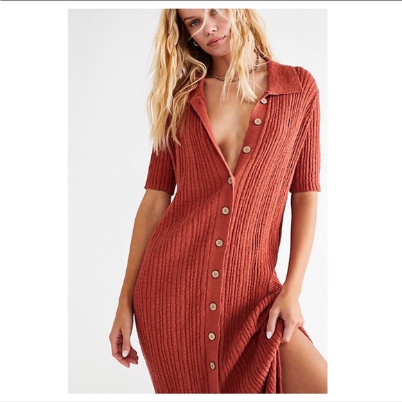 Free People Dresses & Skirts - Free People Beach “Riding Waves” Midi Dress